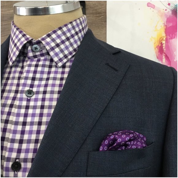 Jaeger Mens Blazer Sport Coat Three Button Jacket Wool Size 38R Men Casual Suits - Picture 4 of 13